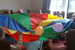 Balloon fun at Charnley House nursing home in Hyde