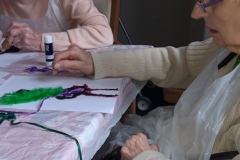 Crafting at Charnley House residential home in Hyde