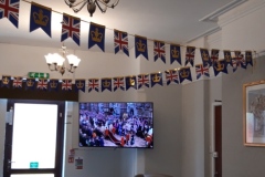 Celebrating the King's Coronation at Charnley House residential home in Hyde