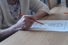 Colouring for the circus wall at nursing home in Hyde