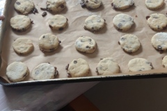 Making cookies at care home in Hyde