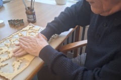 Christmas baking at care home in Hyde