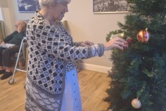 decorating for Christmas at Charnley House care home in Hyde