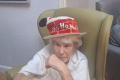 decorating for Christmas at Charnley House care home in Hyde