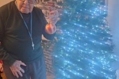 decorating for Christmas at Charnley House care home in Hyde