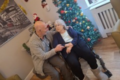 Family visits care home Hyde