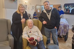 Family visits care home Hyde