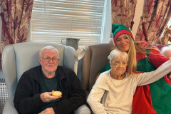 Residents enjoying the Rotherwood Christmas party