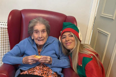 Residents enjoying the Rotherwood Christmas party