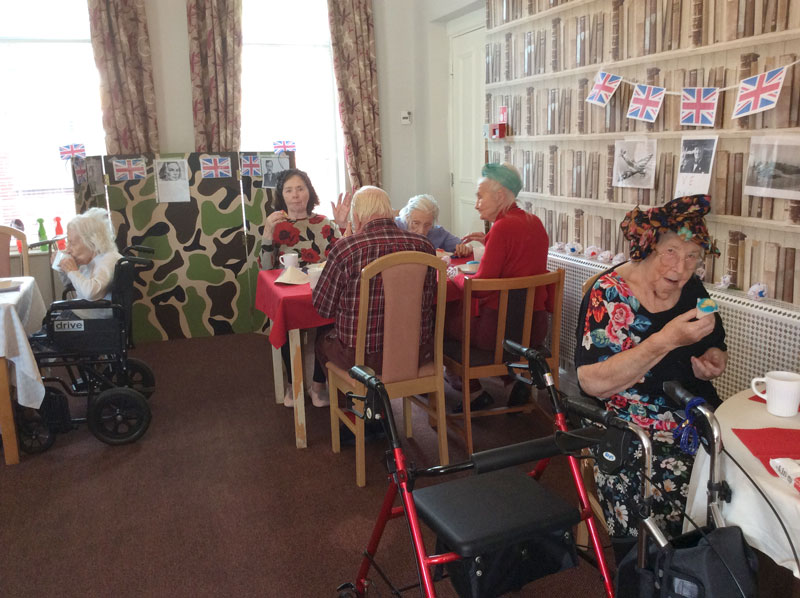 VE Day Celebrations at Rotherwood Care Home Rotherham