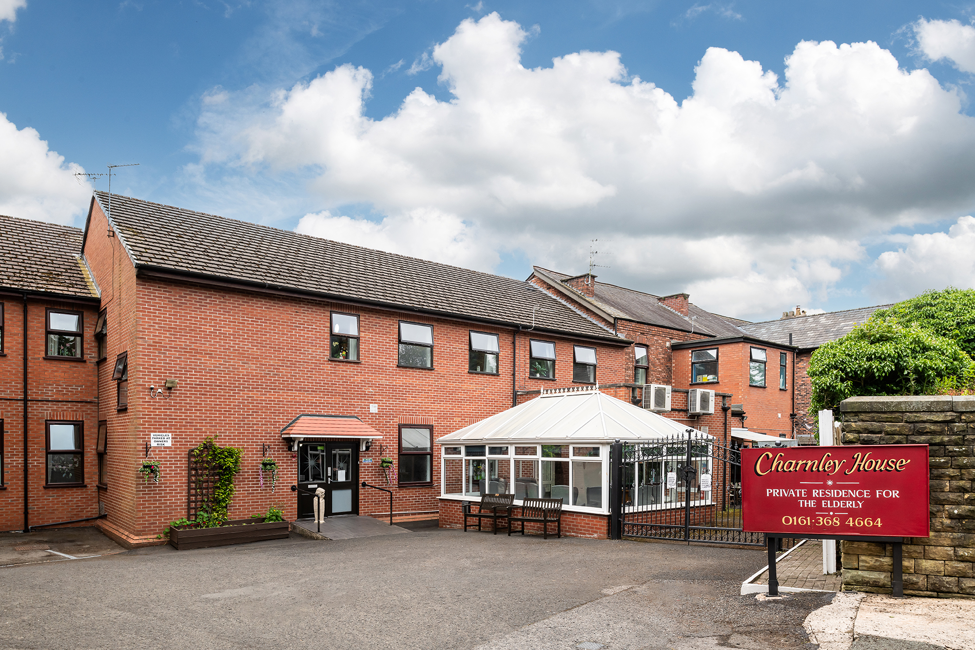 Charnley House Care Home in Hyde- front entrance