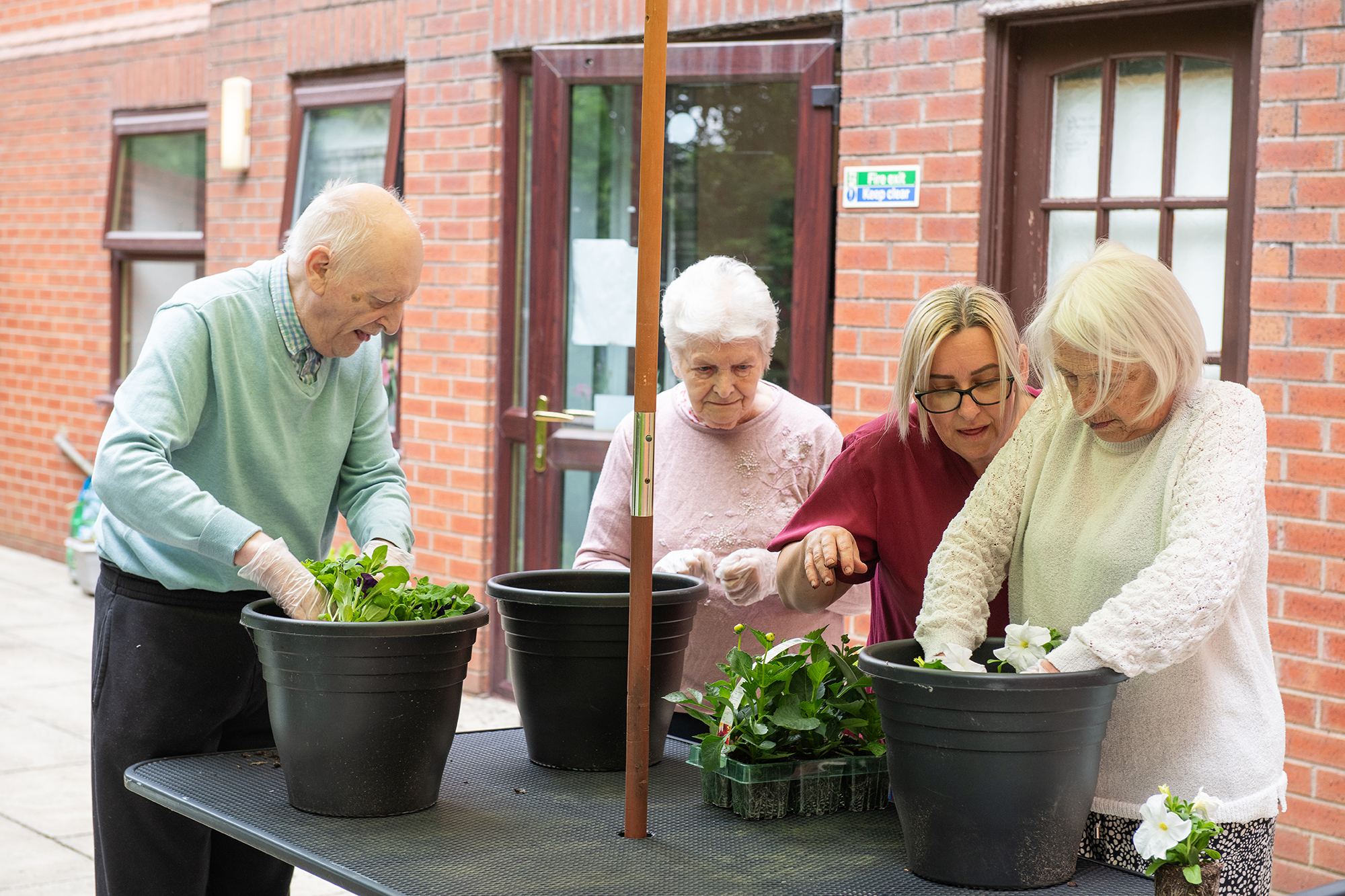 Charnley House Care Home in Hyde- gardening