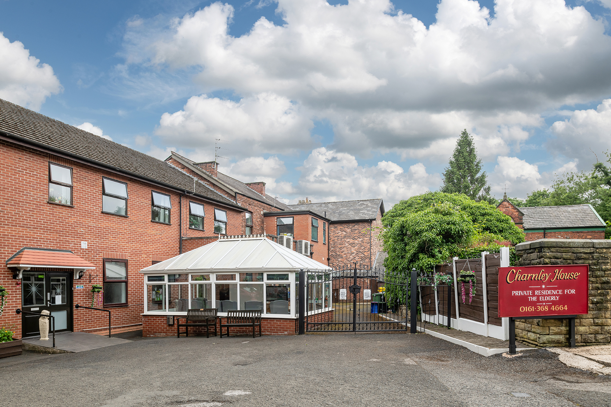 Charnley House Care Home in Hyde- front entrance