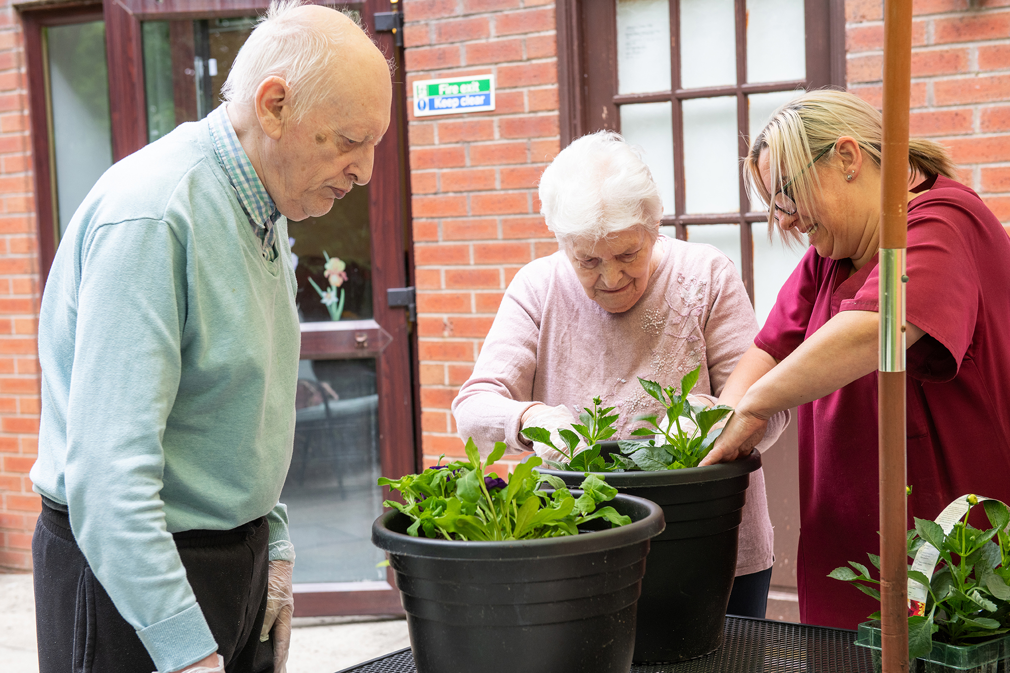 Charnley House Care Home in Hyde- gardening