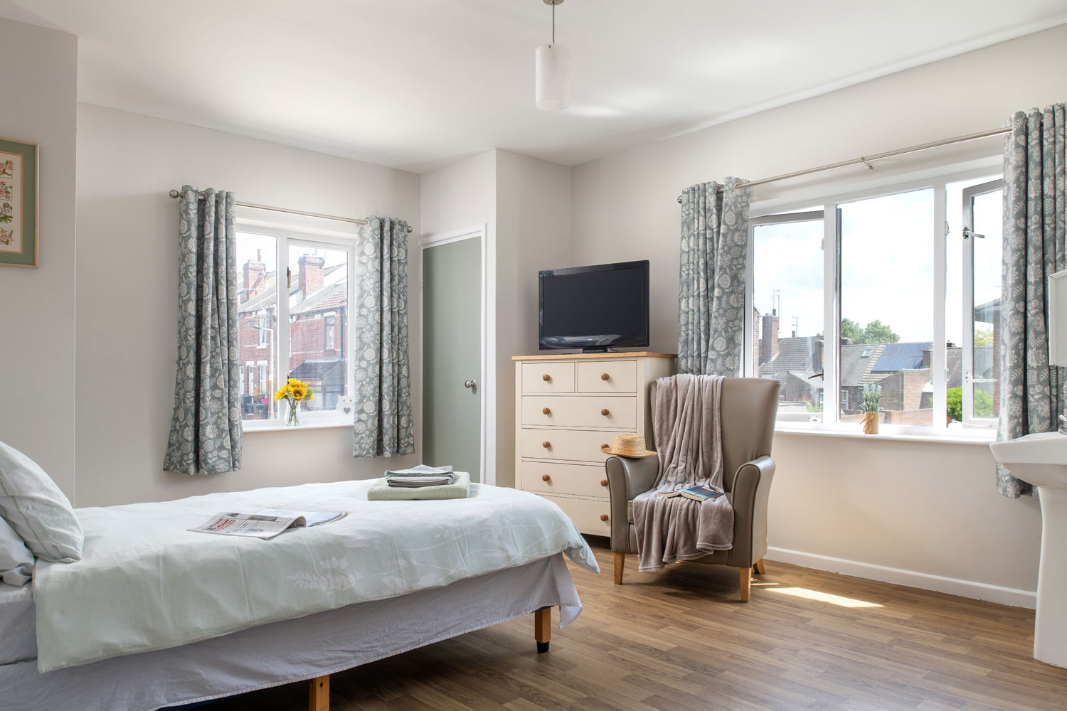 Mulberry Manor care home in Swinton bedroom